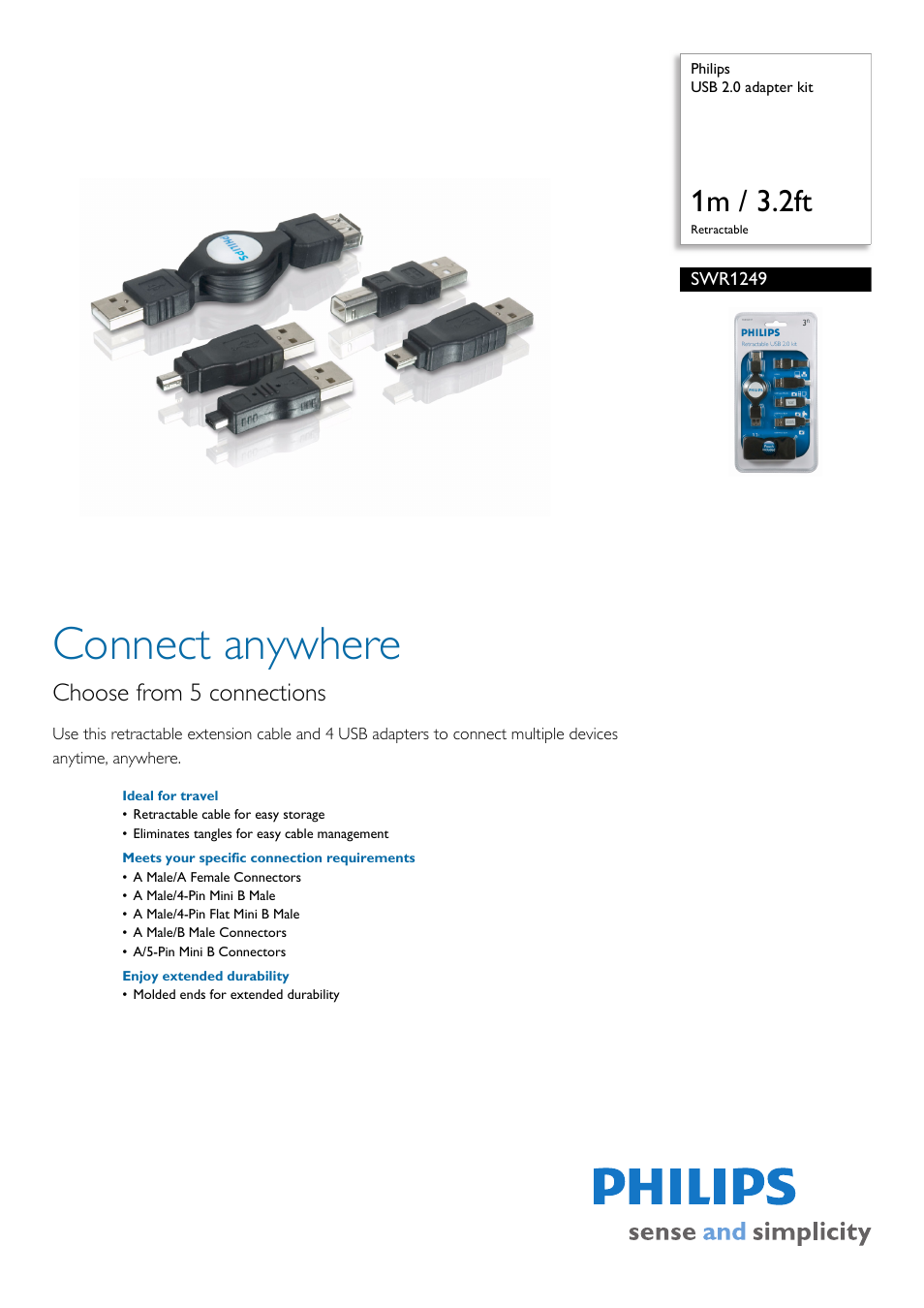 Philips SWR1249-17 User Manual | 2 pages