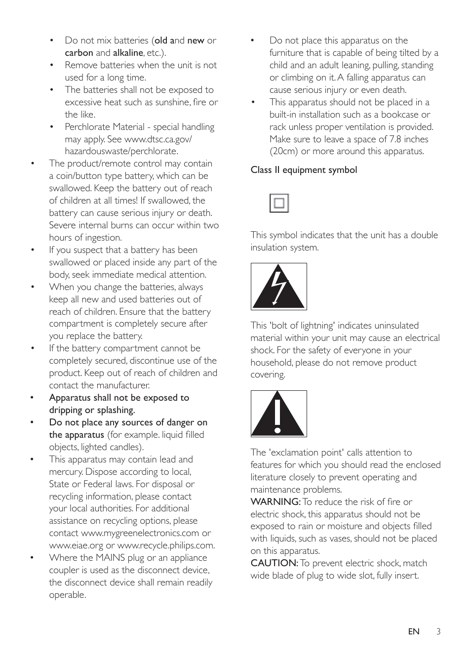 Philips HTL2153B-F7 User Manual | Page 5 / 18