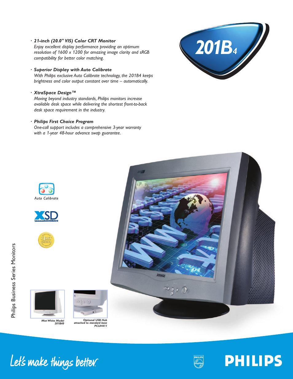 Philips 201B4574 User Manual | 2 pages