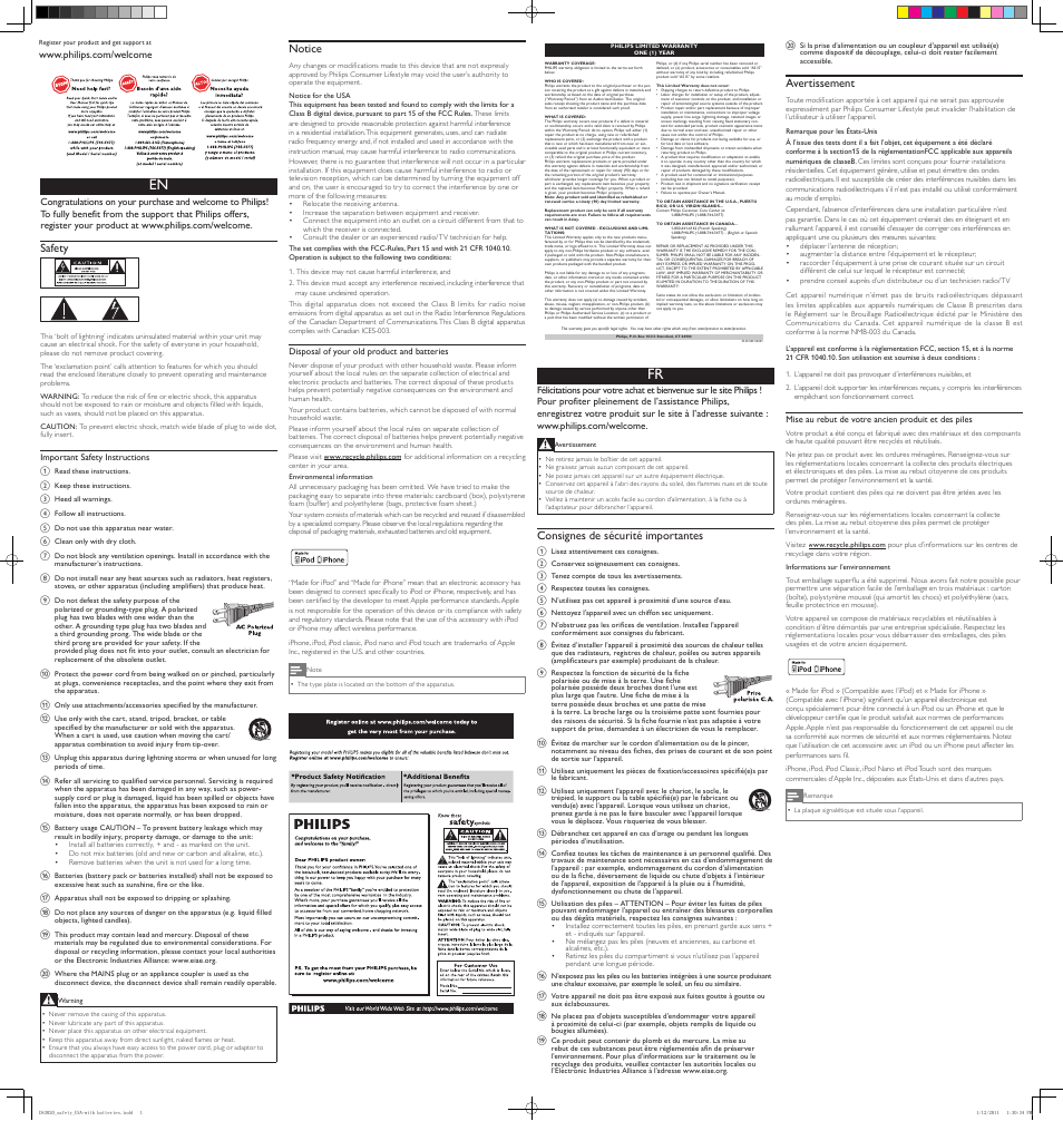 Philips DS700-37 User Manual | 4 pages