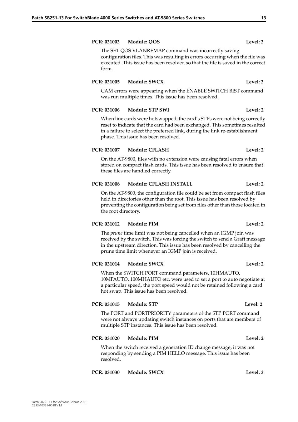 Allied Telesis SB251-13 User Manual | Page 13 / 66