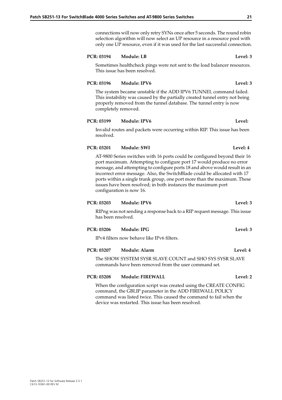 Allied Telesis SB251-13 User Manual | Page 21 / 66