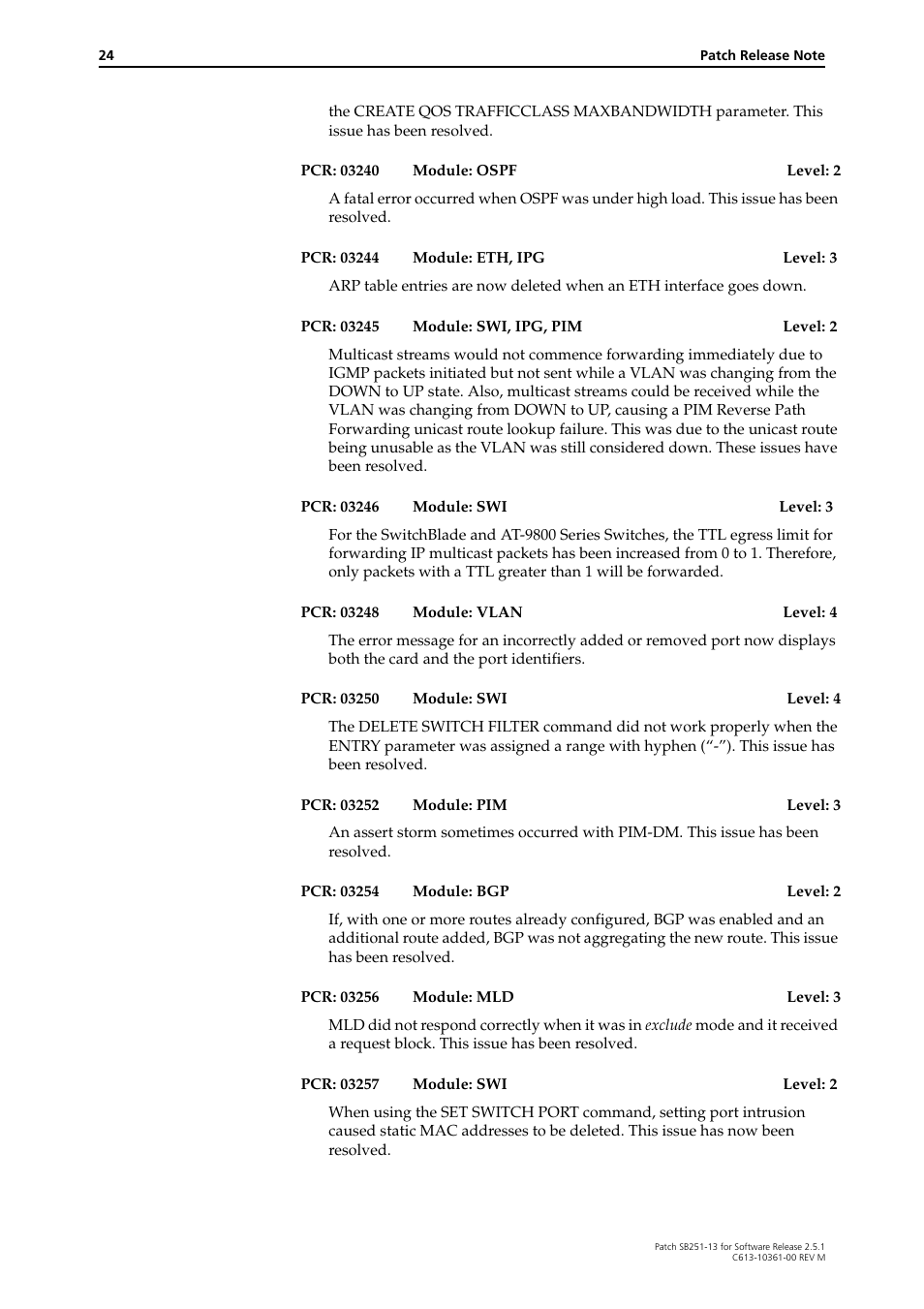 Allied Telesis SB251-13 User Manual | Page 24 / 66