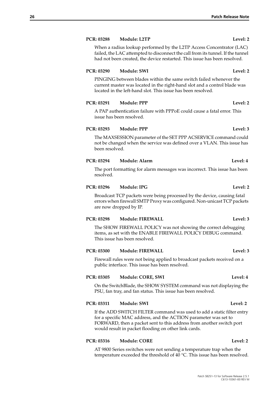 Allied Telesis SB251-13 User Manual | Page 26 / 66