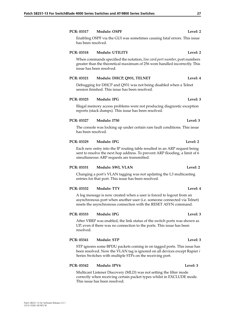 Allied Telesis SB251-13 User Manual | Page 27 / 66