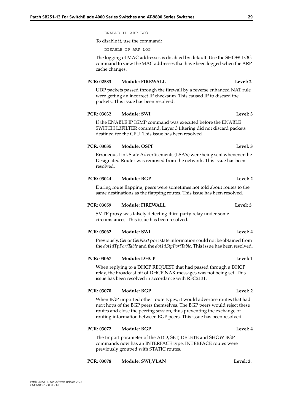 Allied Telesis SB251-13 User Manual | Page 29 / 66