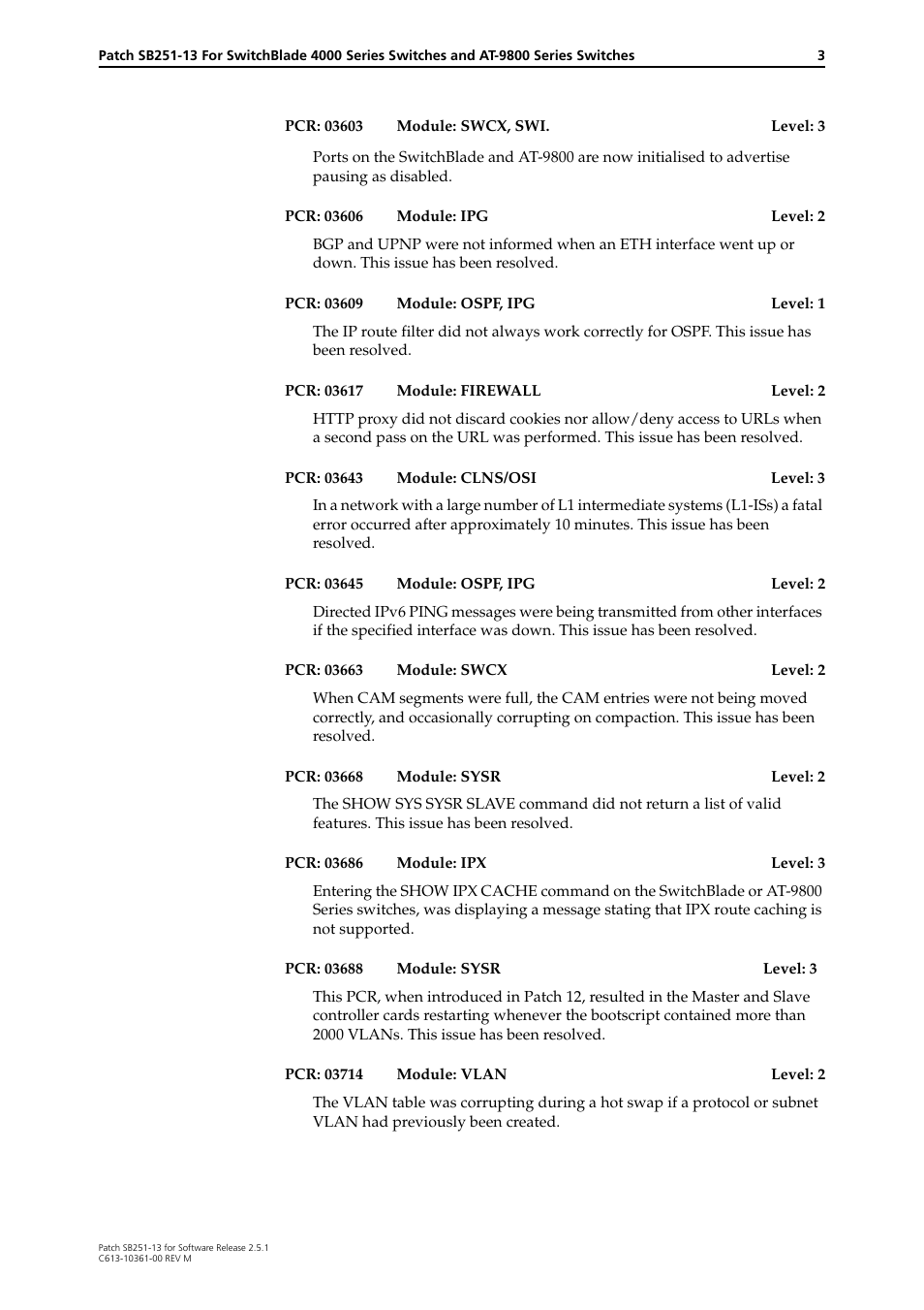 Allied Telesis SB251-13 User Manual | Page 3 / 66