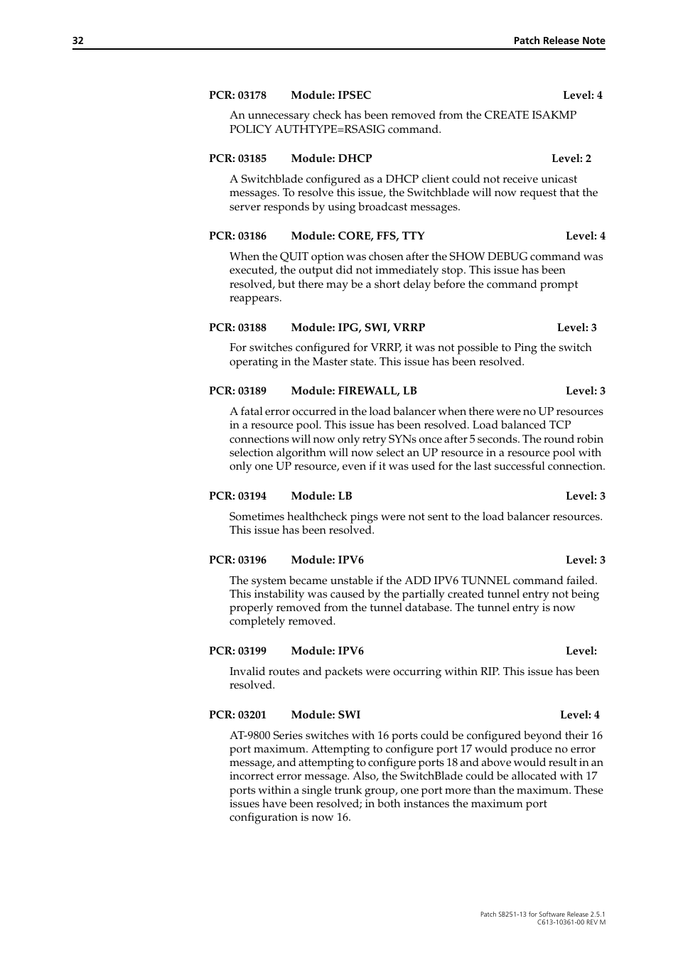 Allied Telesis SB251-13 User Manual | Page 32 / 66