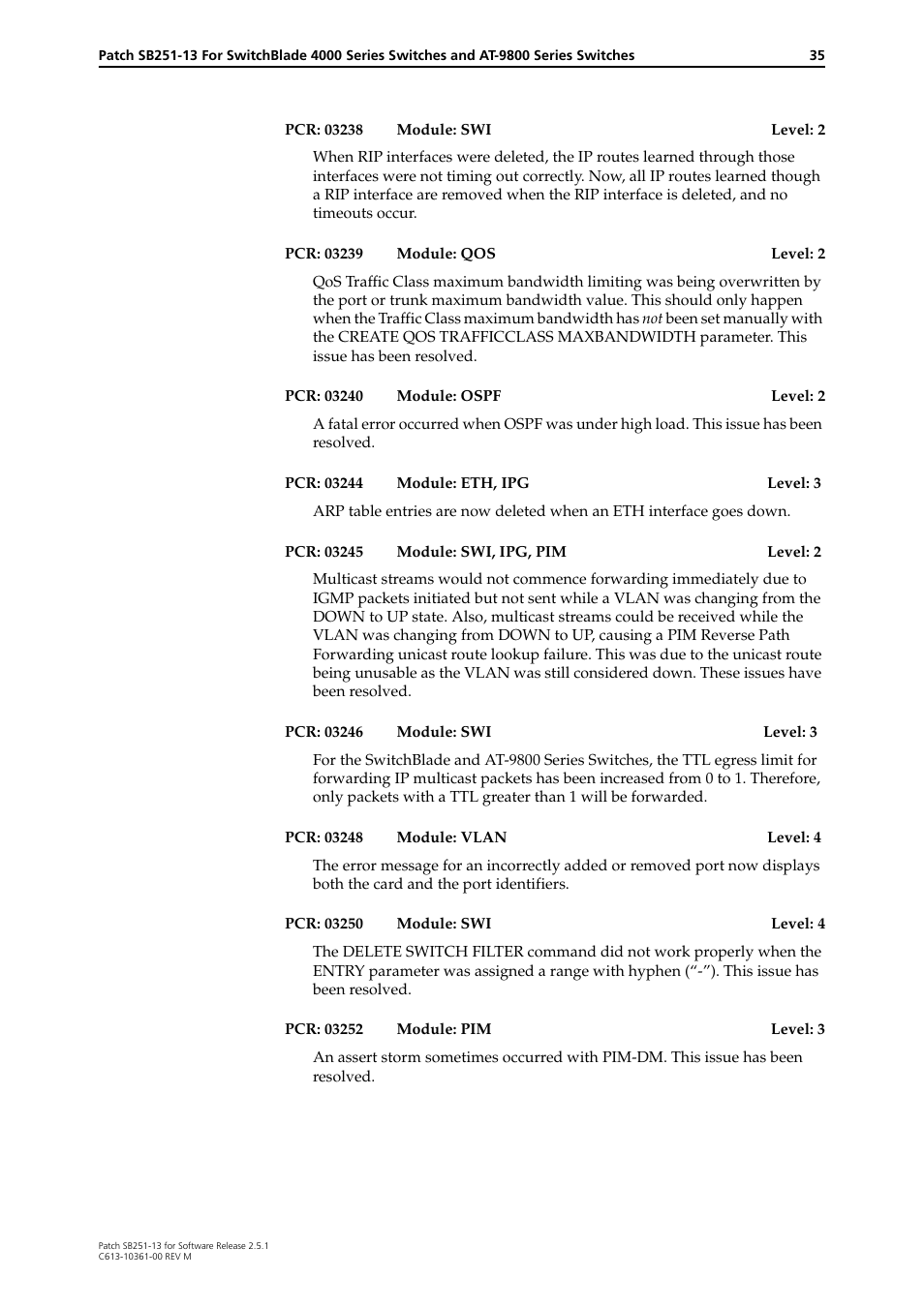 Allied Telesis SB251-13 User Manual | Page 35 / 66