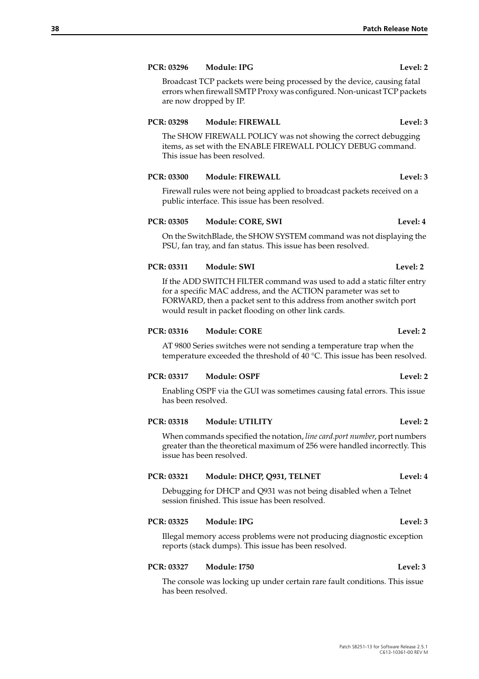 Allied Telesis SB251-13 User Manual | Page 38 / 66