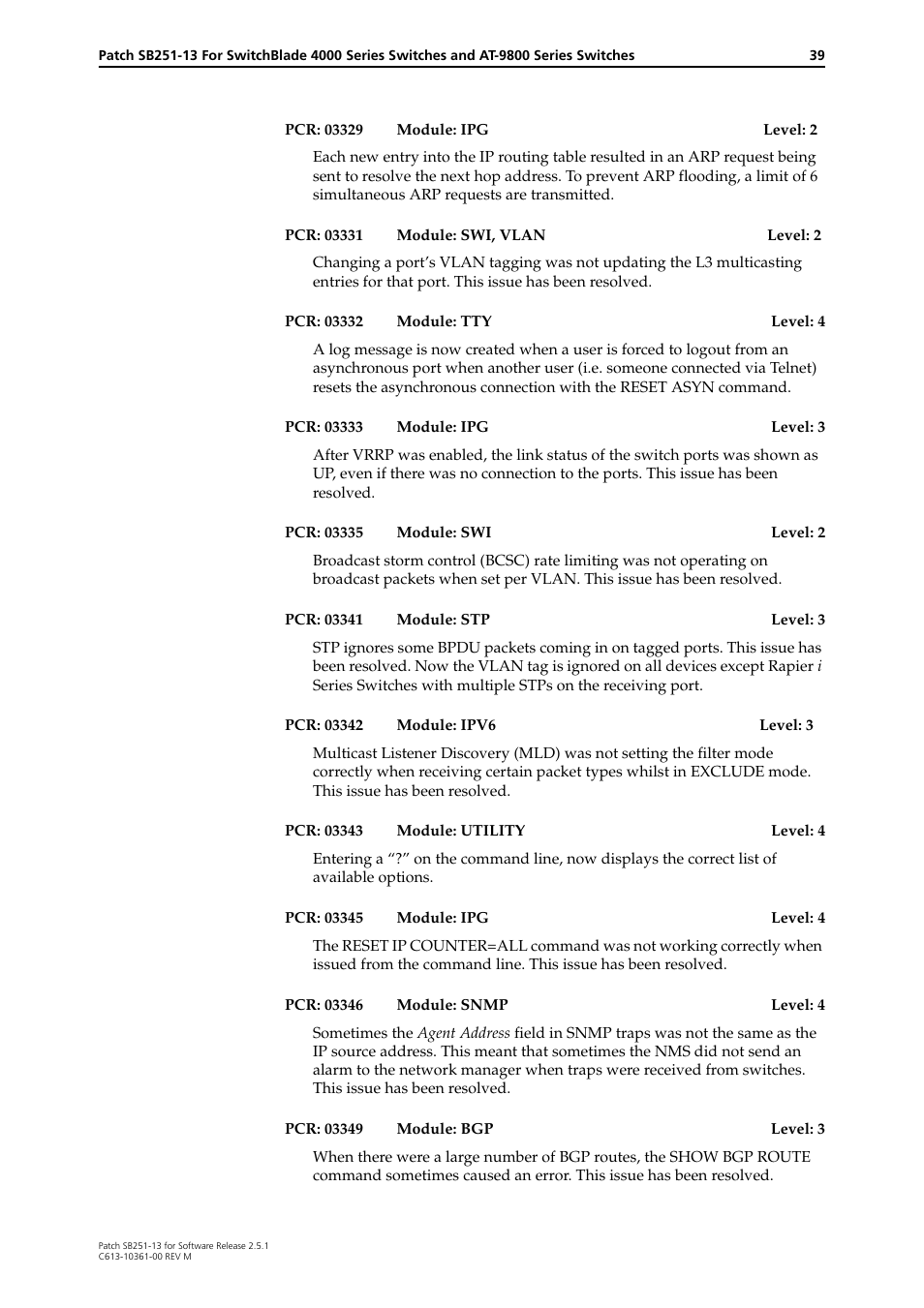 Allied Telesis SB251-13 User Manual | Page 39 / 66