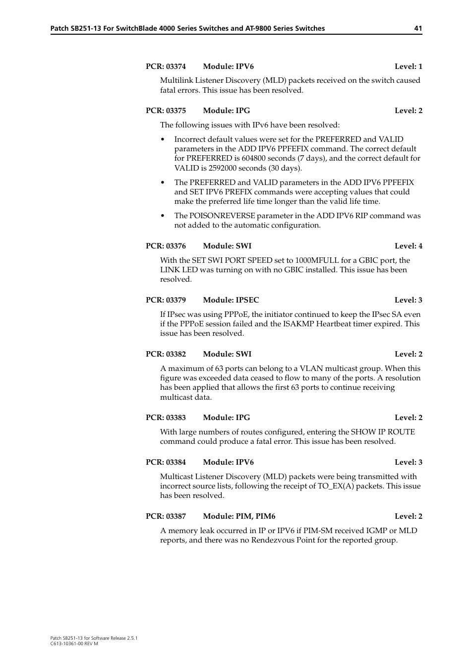 Allied Telesis SB251-13 User Manual | Page 41 / 66