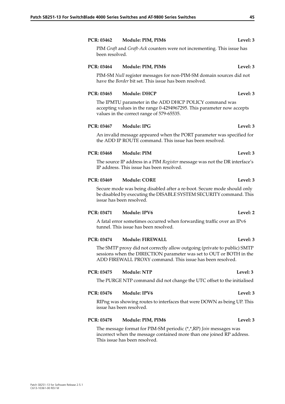 Allied Telesis SB251-13 User Manual | Page 45 / 66