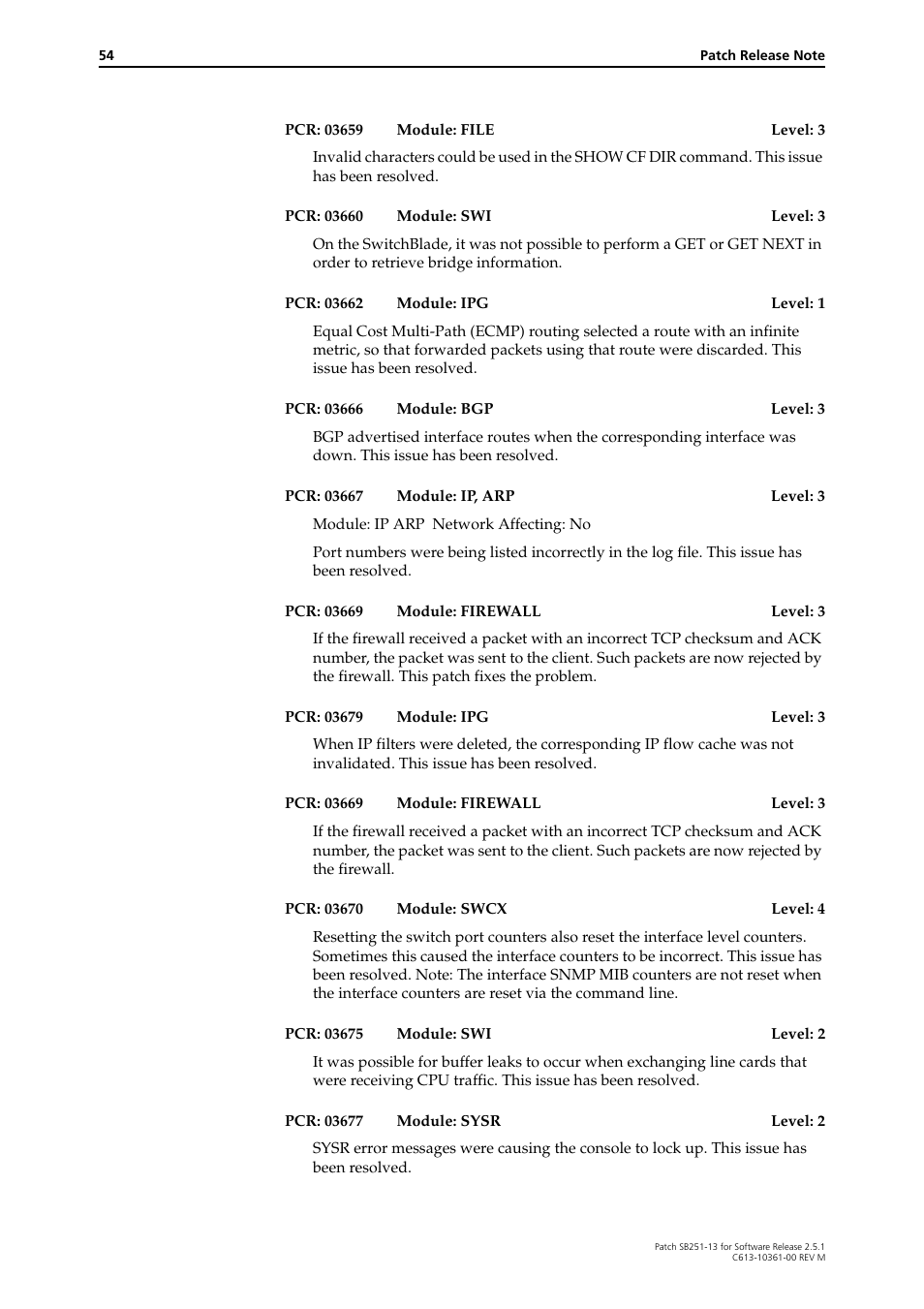 Allied Telesis SB251-13 User Manual | Page 54 / 66