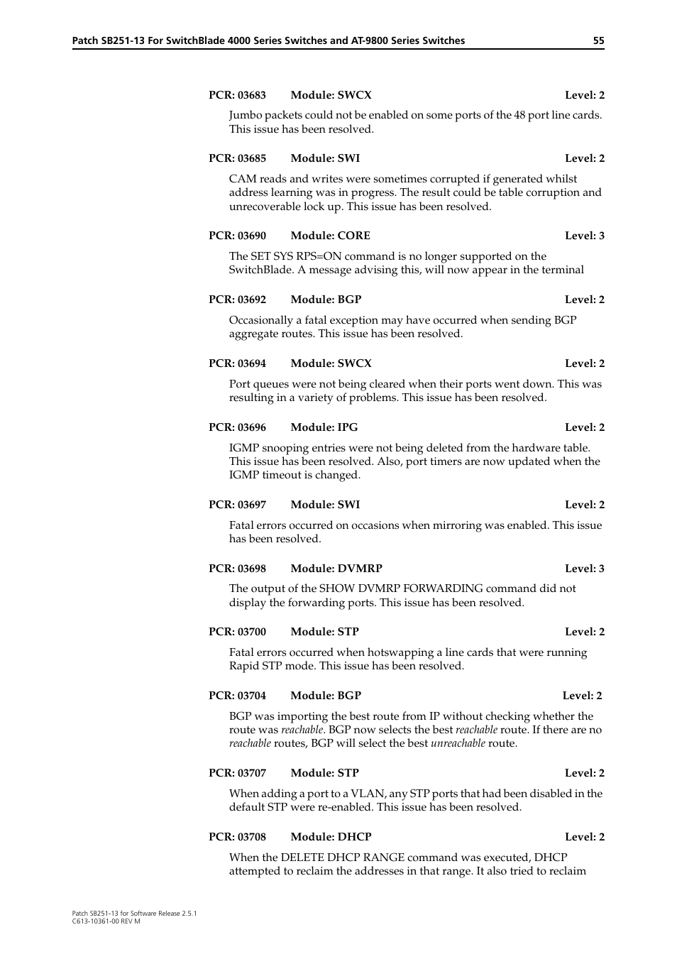 Allied Telesis SB251-13 User Manual | Page 55 / 66