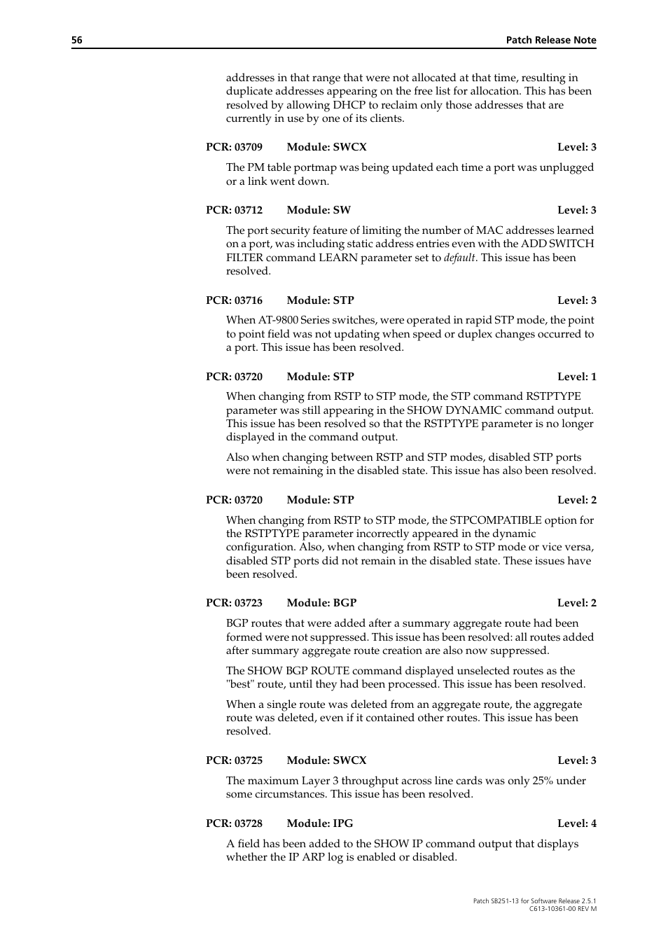 Allied Telesis SB251-13 User Manual | Page 56 / 66