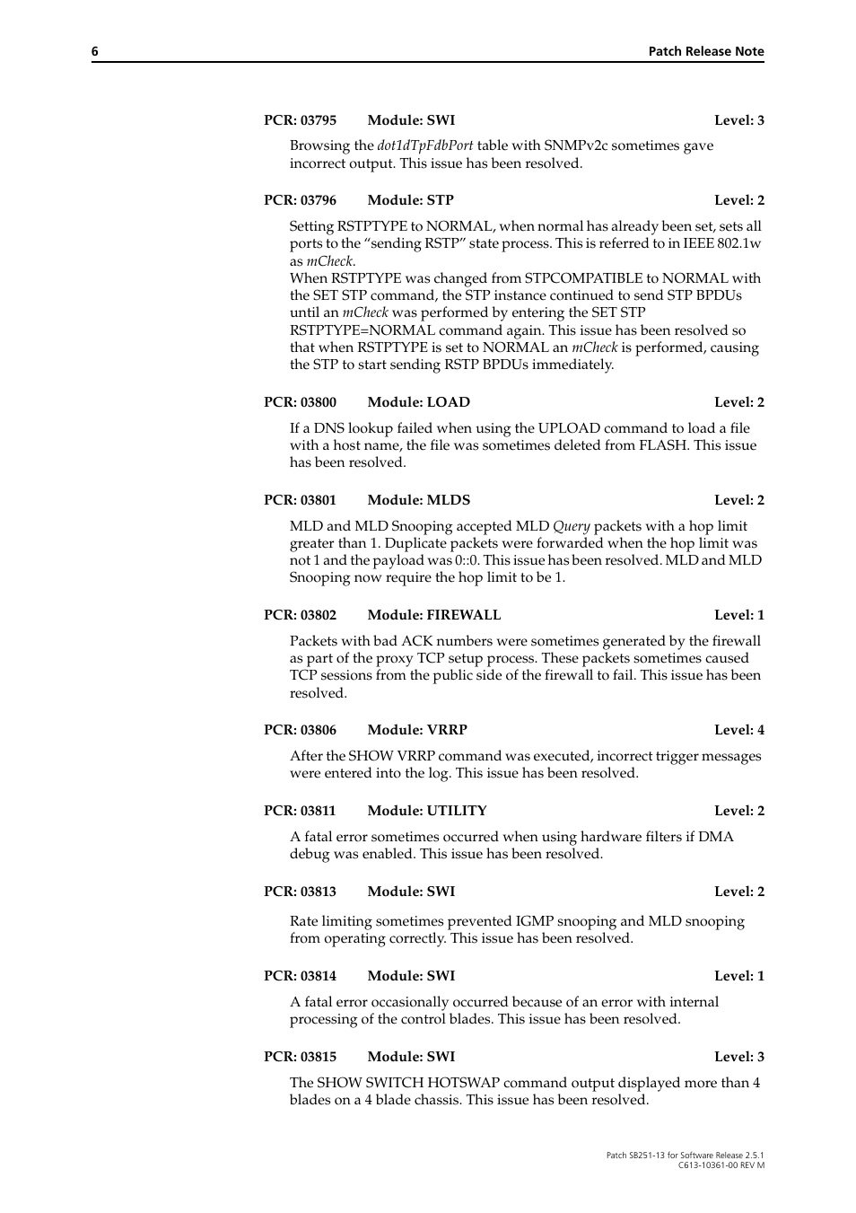 Allied Telesis SB251-13 User Manual | Page 6 / 66