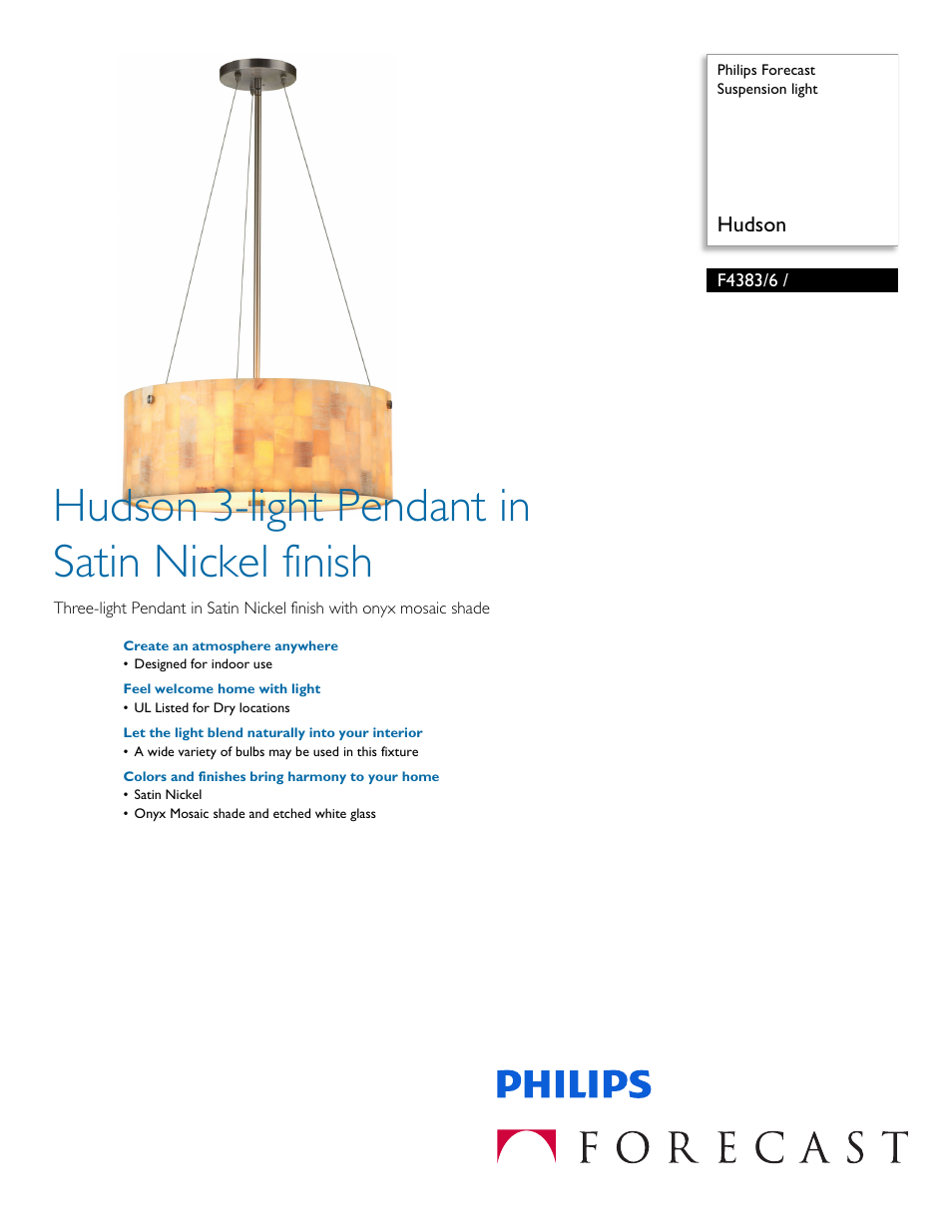 Philips F43836 User Manual | 2 pages