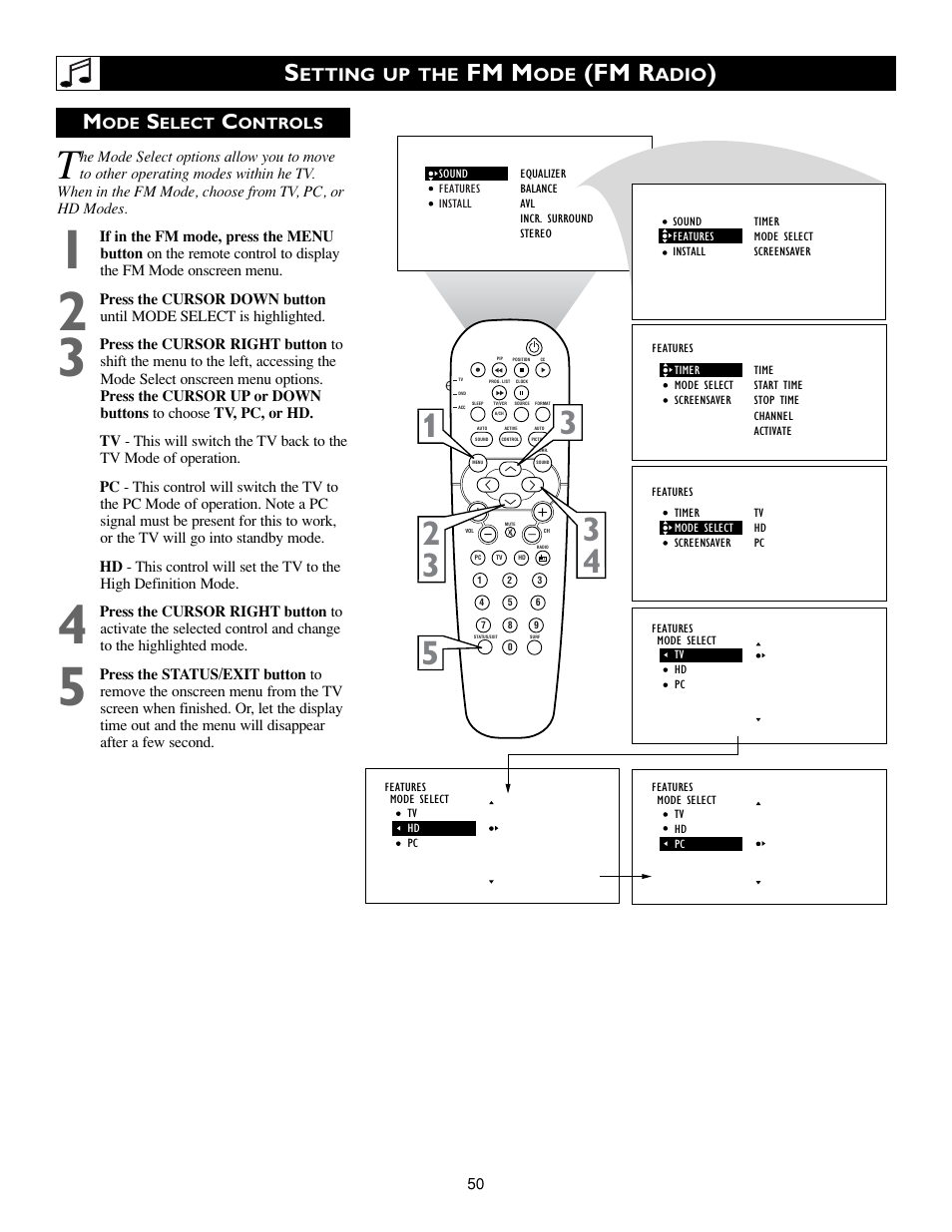 Fm m, Fm r | Philips 17PF9936-99 User Manual | Page 50 / 62