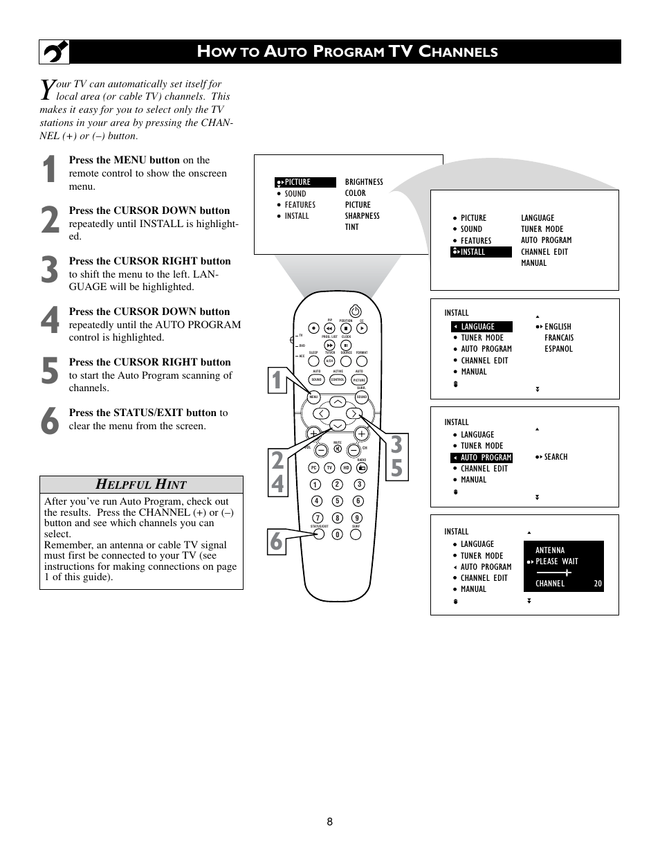Tv c | Philips 17PF9936-99 User Manual | Page 8 / 62