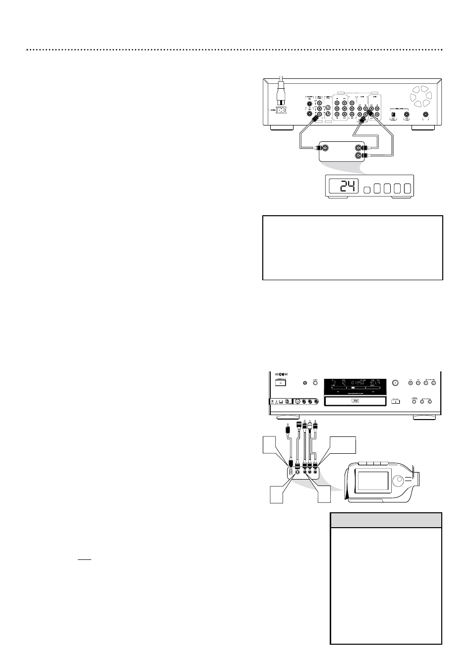 Cb,c b a, Hookups (cont’d) 15, Connecting to a camcorder (optional) | Helpful hints | Philips DVDR985A99 User Manual | Page 15 / 68