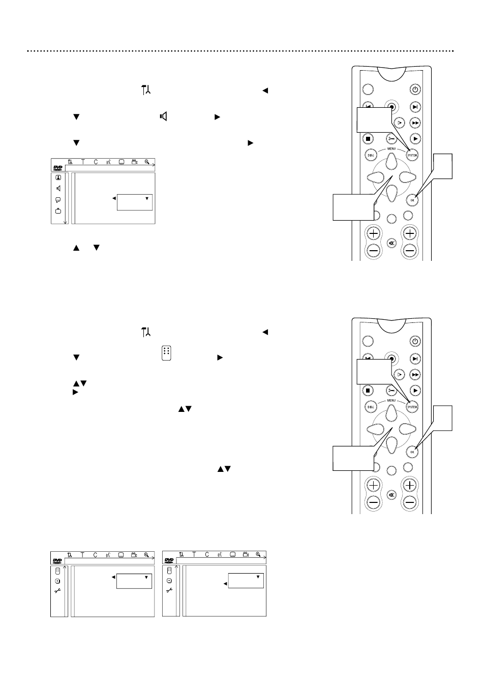 Night mode, remote control settings 59, Remote control settings, Night mode | Philips DVDR985A99 User Manual | Page 59 / 68