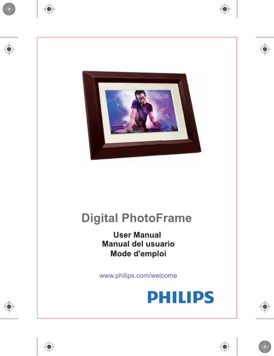 Philips Home Essentials Digital PhotoFrame SPF3402S 10.1" LCD Panel Brown Wood Frame User Manual | 126 pages