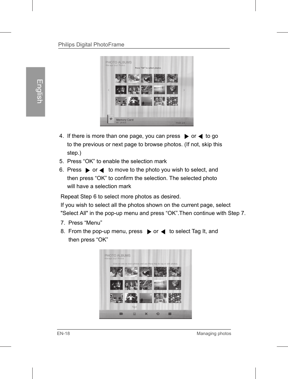 Philips Home Essentials Digital PhotoFrame SPF3402S 10.1" LCD Panel Brown Wood Frame User Manual | Page 23 / 126