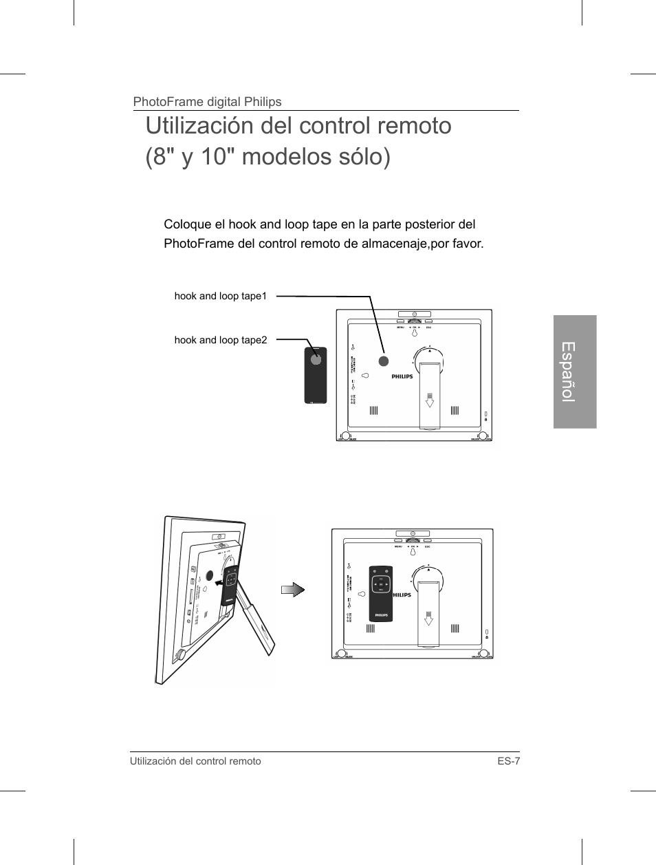 Philips Home Essentials Digital PhotoFrame SPF3402S 10.1" LCD Panel Brown Wood Frame User Manual | Page 54 / 126