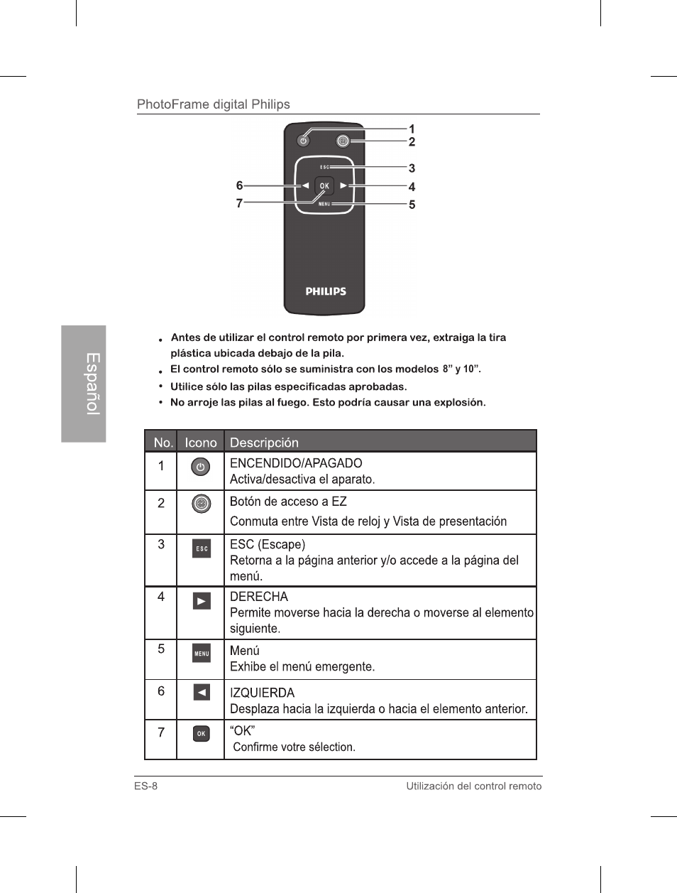 Philips Home Essentials Digital PhotoFrame SPF3402S 10.1" LCD Panel Brown Wood Frame User Manual | Page 55 / 126