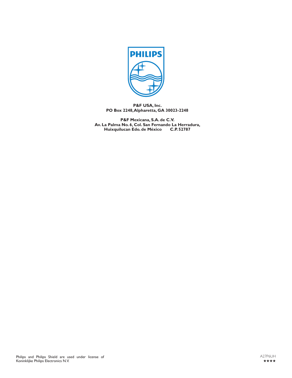 Philips 40PFL4907-F7 User Manual | Page 67 / 67
