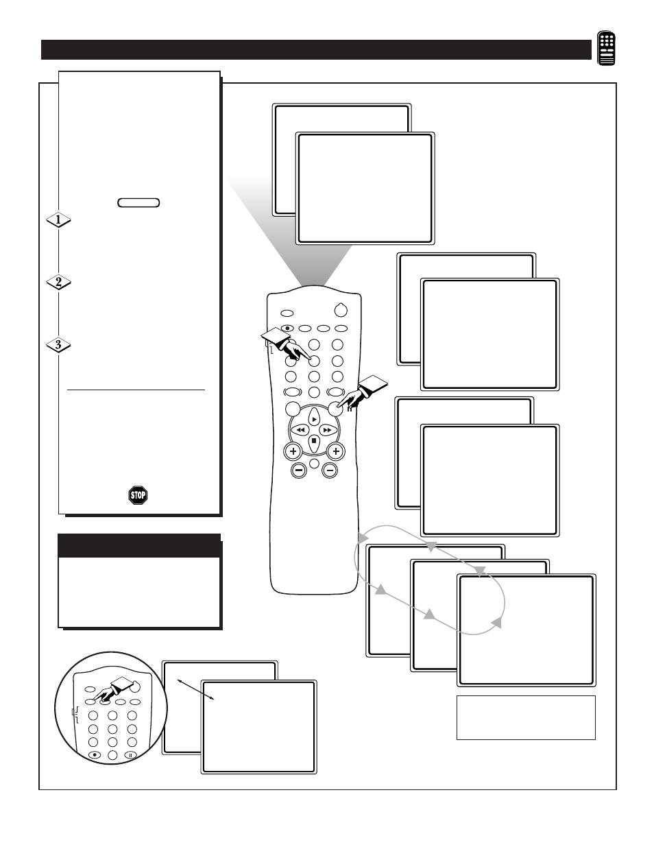 Sing the, Mart, Ontrol | A/ch b | Philips TS2757C User Manual | Page 25 / 36