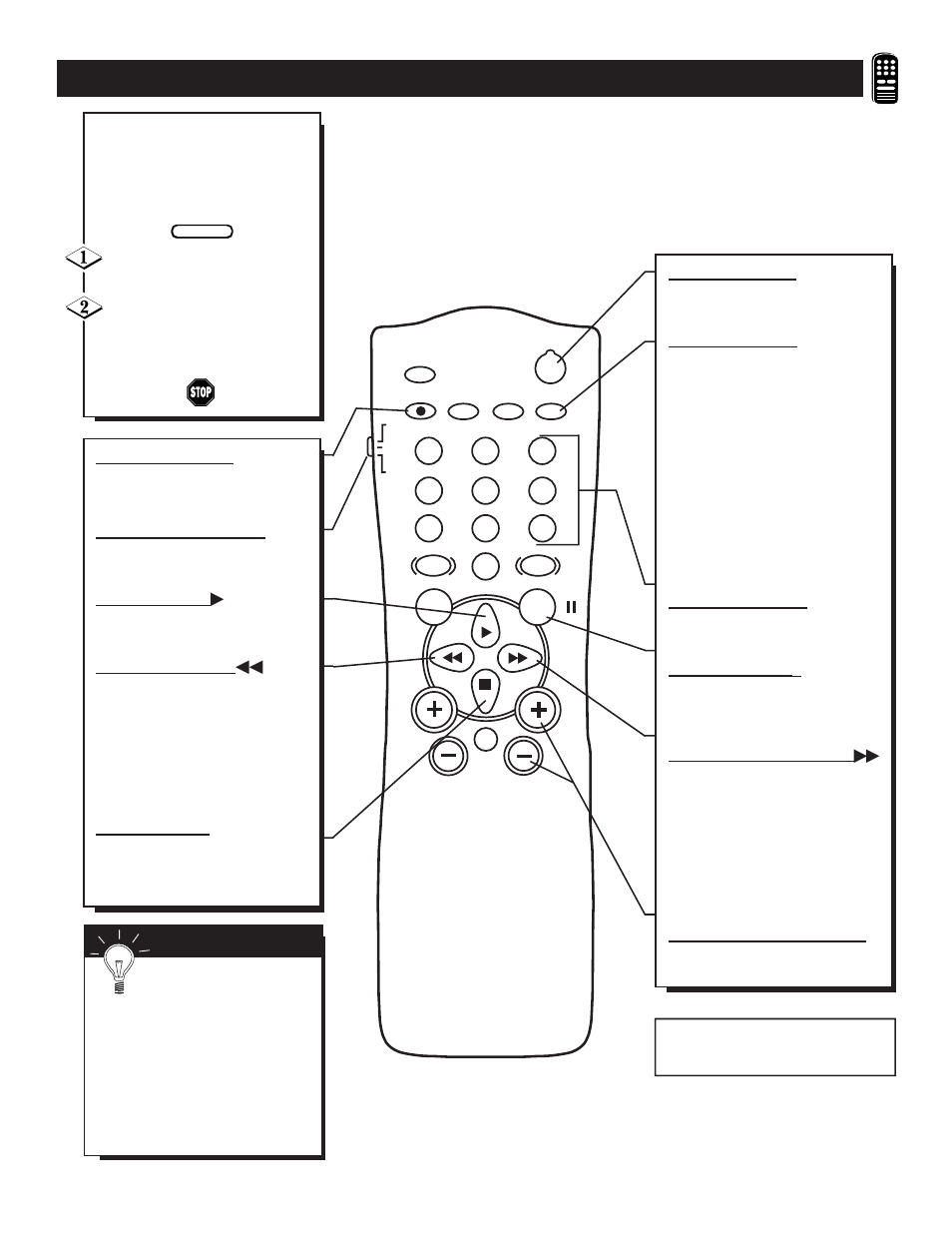 Vcr b, Sing the, Emote | Uttons | Philips TS2757C User Manual | Page 31 / 36