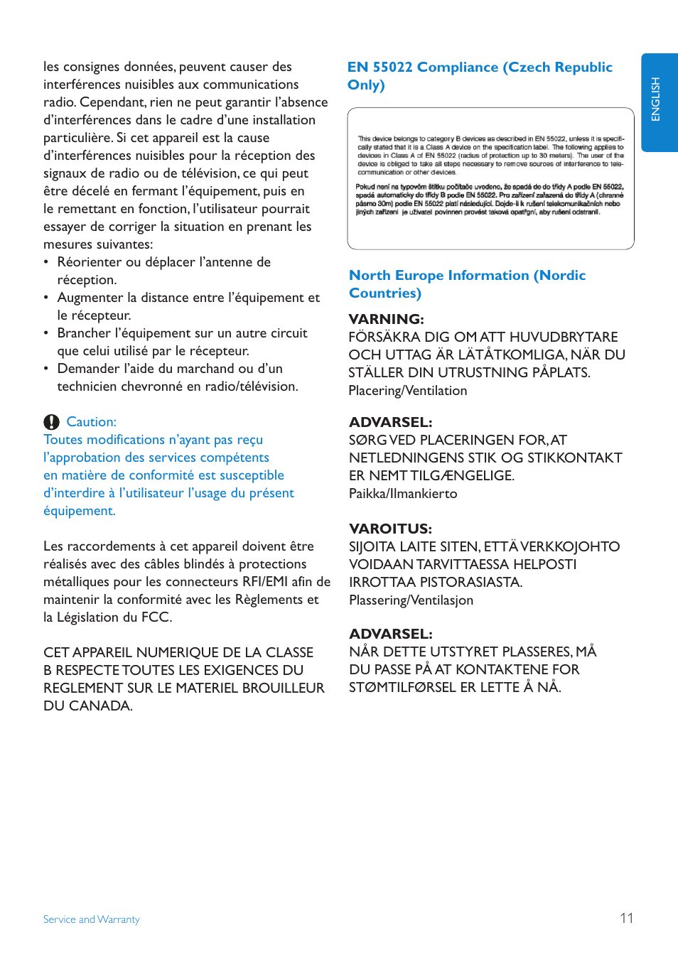 Philips 7FF2FPAS-27 User Manual | Page 13 / 15