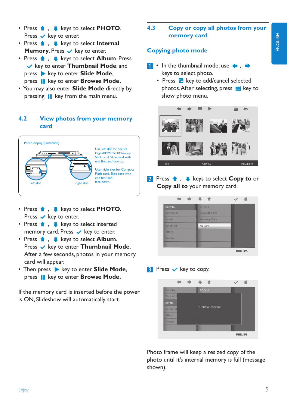 Philips 7FF2FPAS-27 User Manual | Page 7 / 15