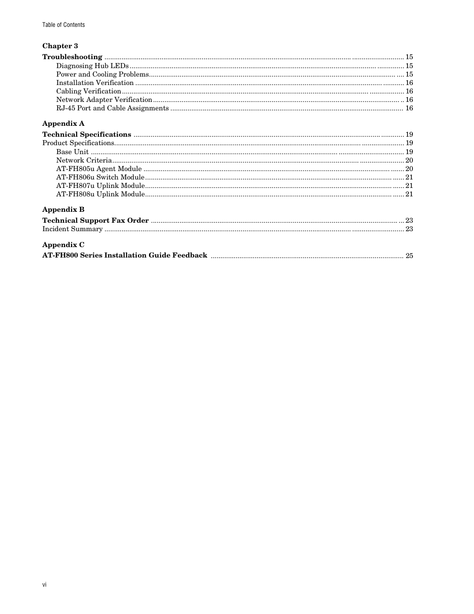 Allied Telesis AT FH824U AT-FH824U User Manual | Page 6 / 36