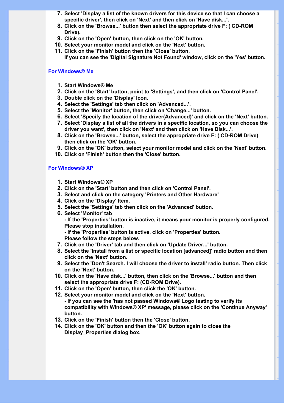 Setting up, Getting, Optimizing | Philips 200BW8EB-27 User Manual | Page 49 / 86