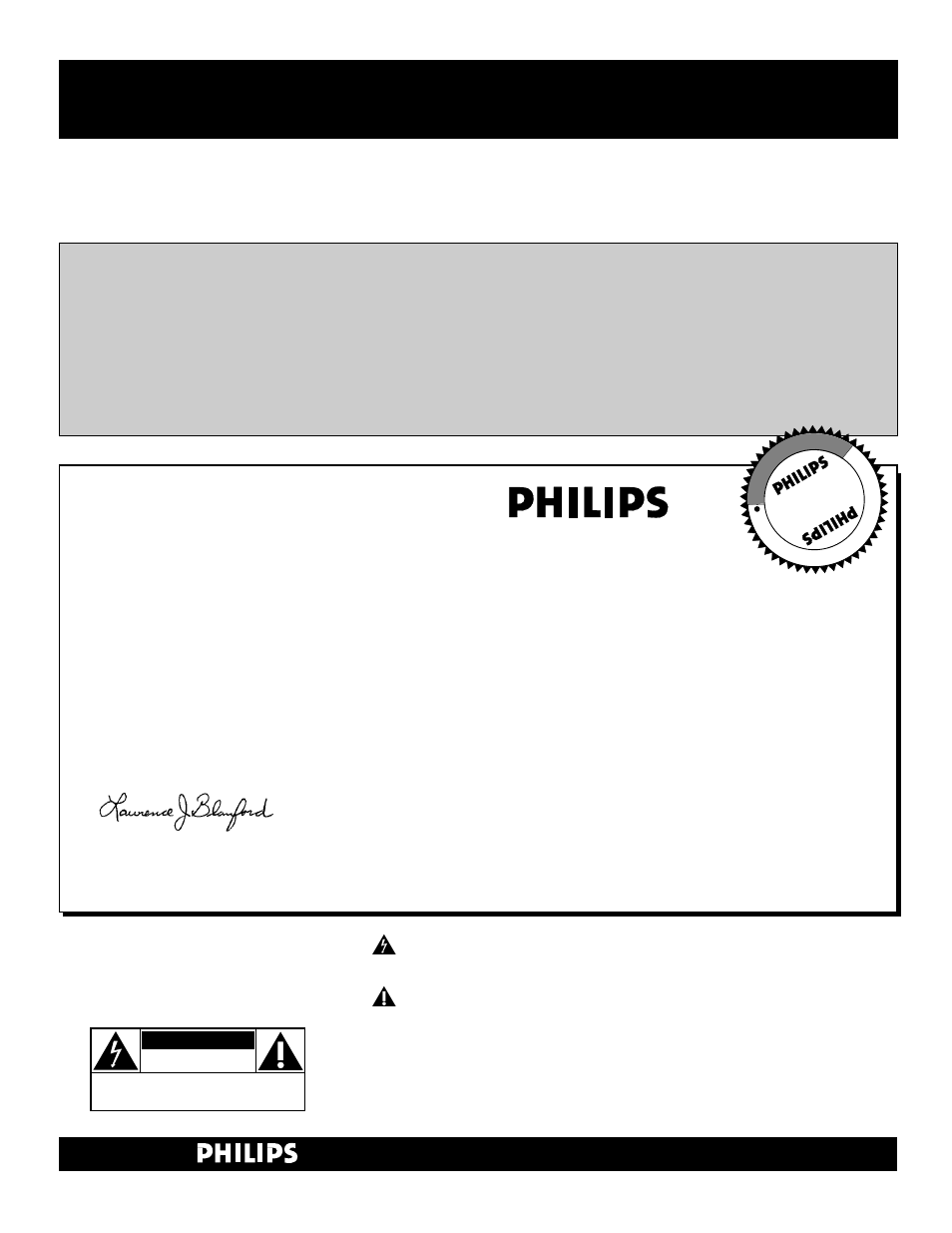 Safety, Warranty verification, Owner confirmation | Model registration, Hurry, Know these, Symbols t | Philips 32PS55S User Manual | Page 2 / 44