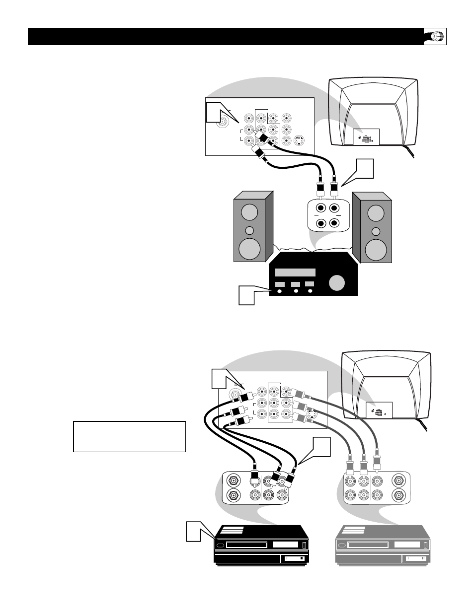 Sing the, Udio, Ideo | Utput, Acks | Philips 32PS55S User Manual | Page 23 / 44