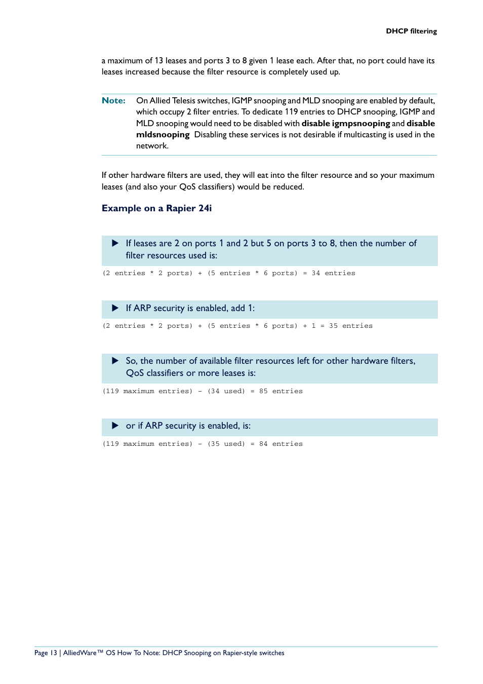 Allied Telesis Rapier i Series User Manual | Page 13 / 26