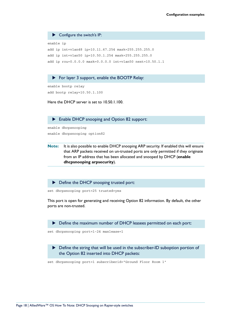 Allied Telesis Rapier i Series User Manual | Page 18 / 26