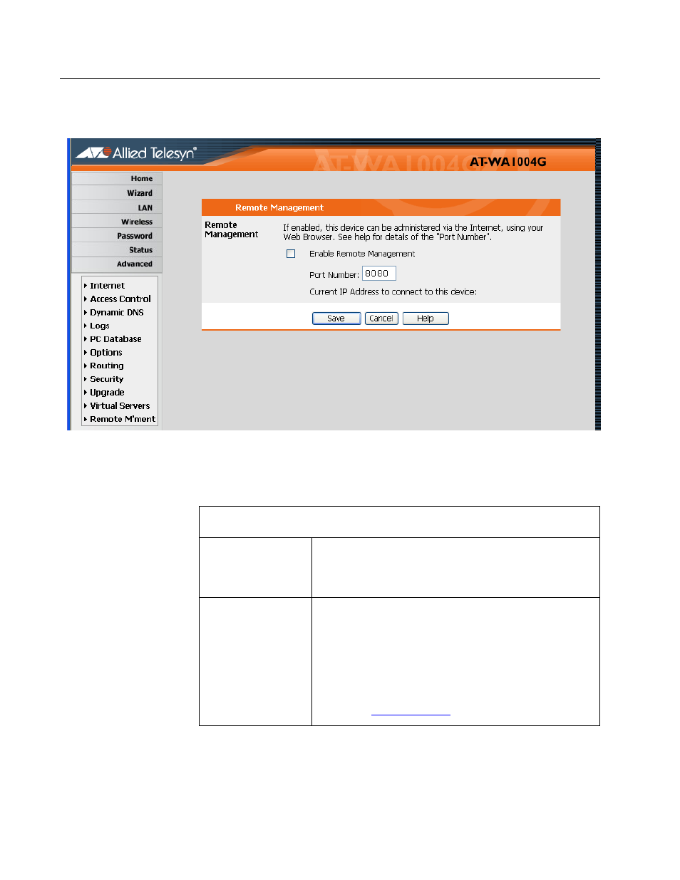 Remote management | Allied Telesis AT-WA1004G User Manual | Page 117 / 142