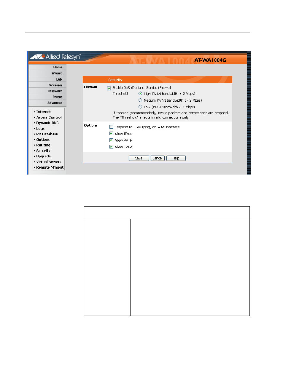 Security | Allied Telesis AT-WA1004G User Manual | Page 123 / 142