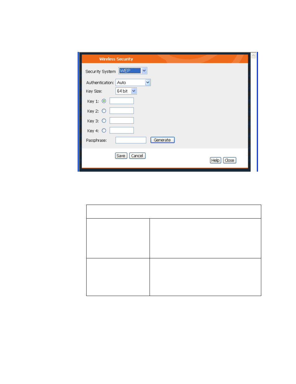 Wep screen | Allied Telesis AT-WA1004G User Manual | Page 43 / 142