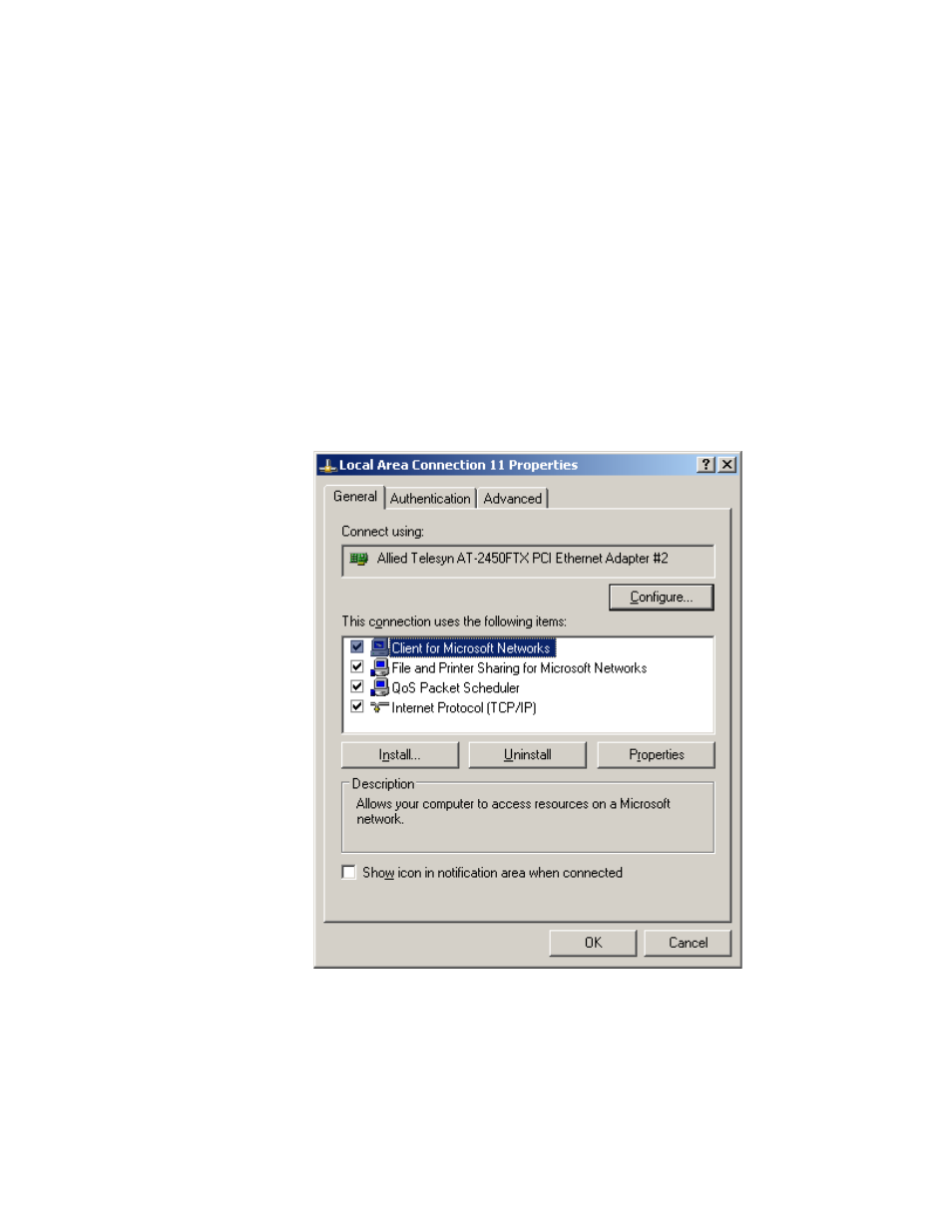 For windows xp | Allied Telesis AT-WA1004G User Manual | Page 57 / 142