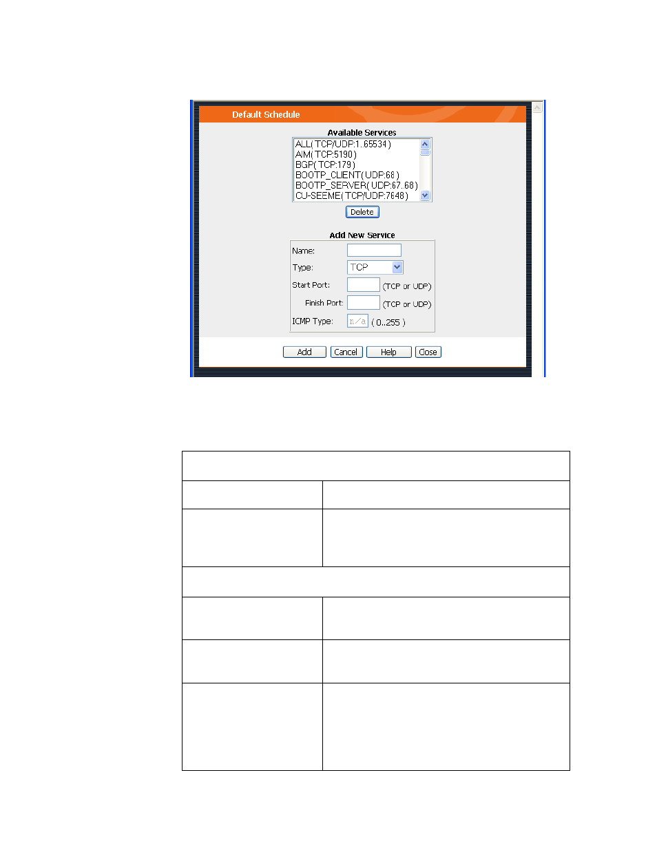 Services screen | Allied Telesis AT-WA1004G User Manual | Page 88 / 142