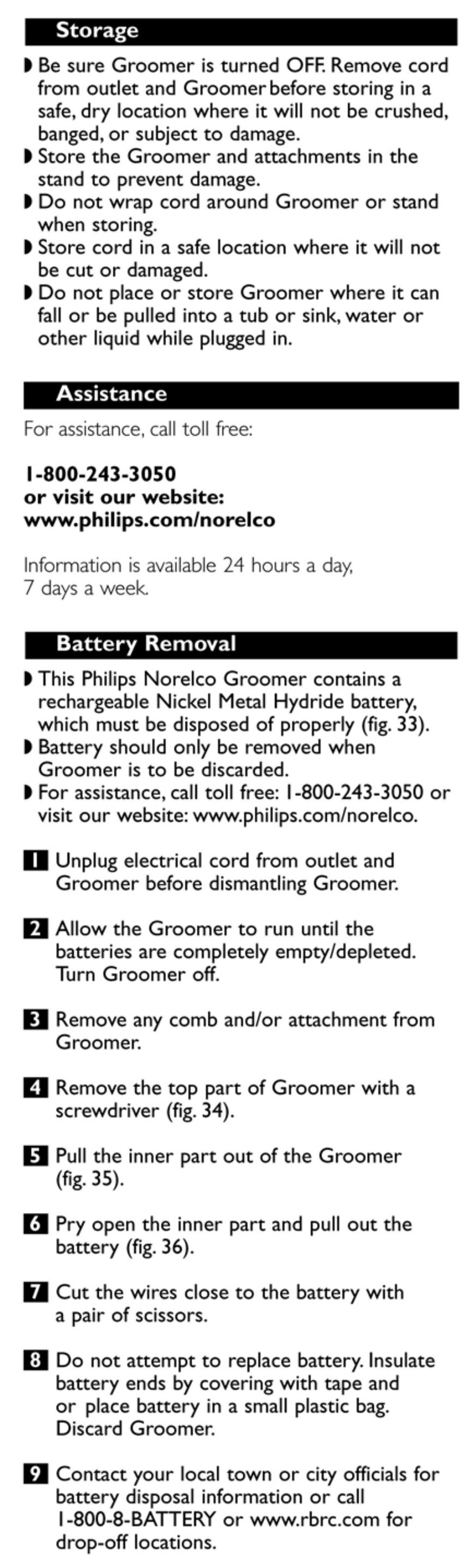 Philips G390-60 User Manual | Page 13 / 14