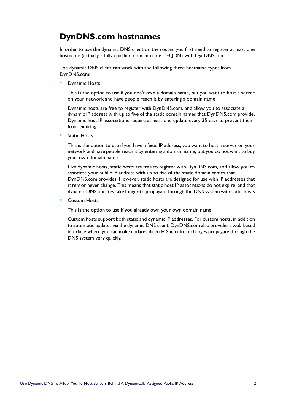 Dyndns.com hostnames | Allied Telesis AlliedWare NetScreen Routers User Manual | Page 2 / 12