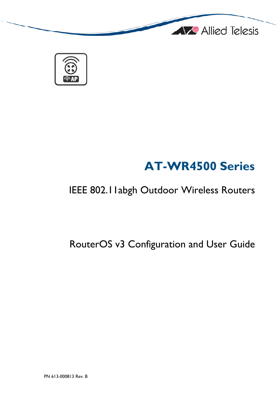 Allied Telesis AT-WR4500 User Manual | 264 pages