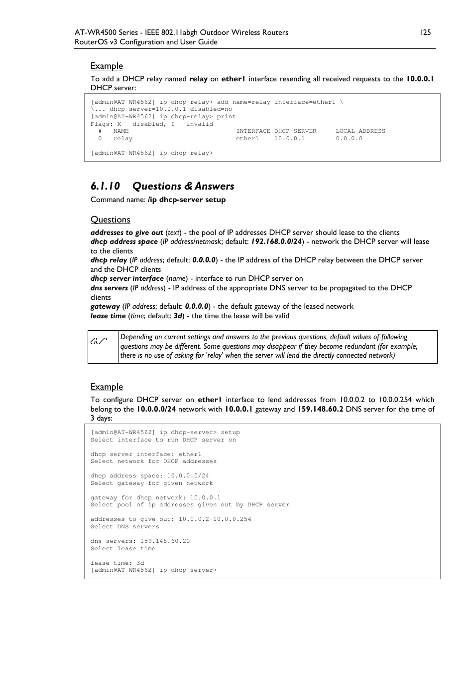 10 questions & answers | Allied Telesis AT-WR4500 User Manual | Page 125 / 264